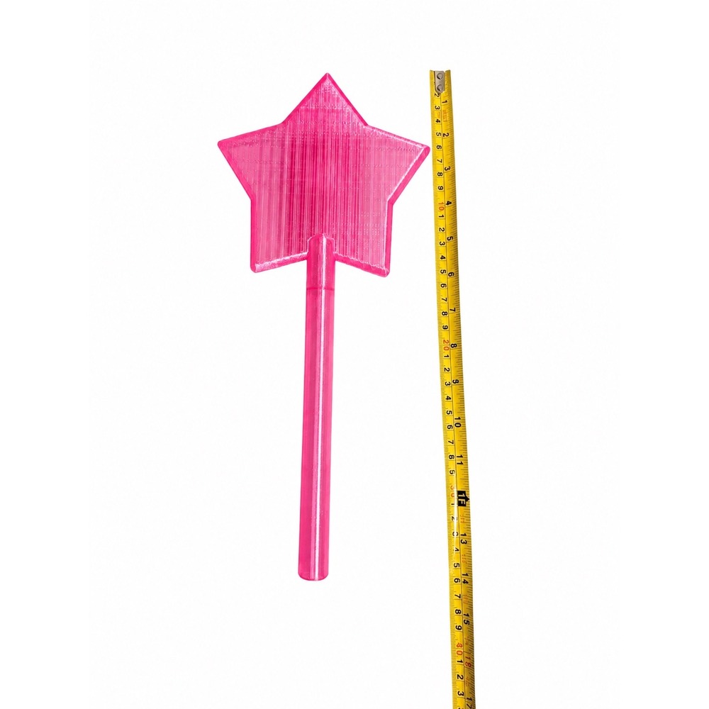 3D Translucent Pink Twinkle Star Credit Debit Card Wand Kids - Picture 2 of 2